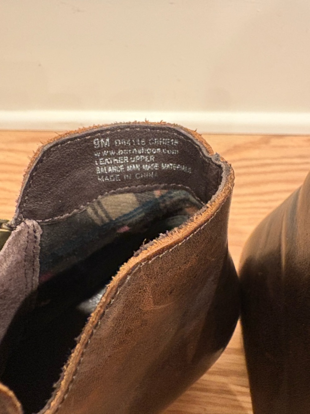 Born Brown Genuine Leather Ankle Booties with Zipper Fall Neutral 2.5” heel - Picture 3 of 8